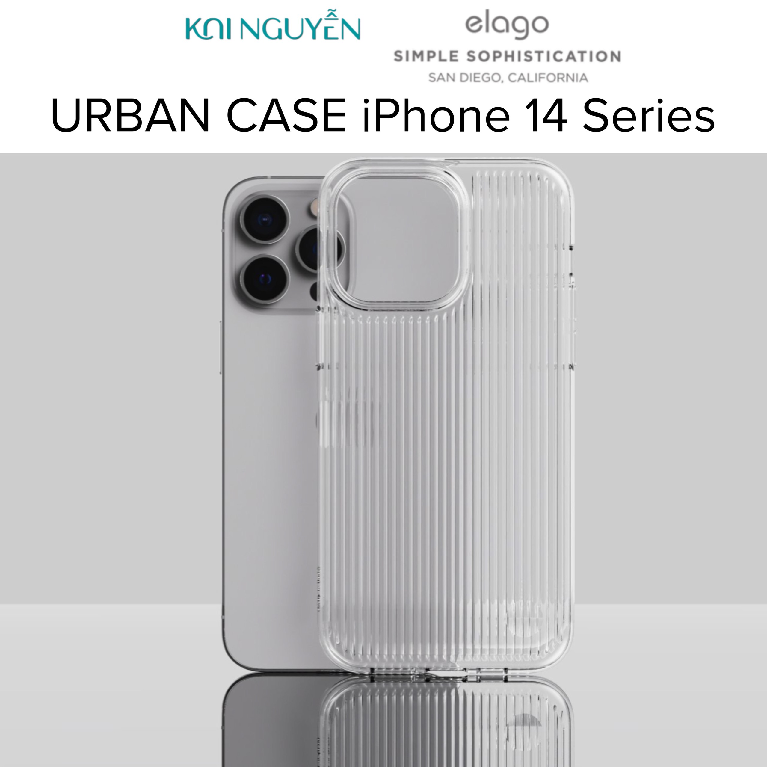 Ốp Lưng Elago Urban Clear Case Dành Cho iPhone 14 ProMax / 14 Pro / 14 Plus / 14 - Hàng Chính Hãng