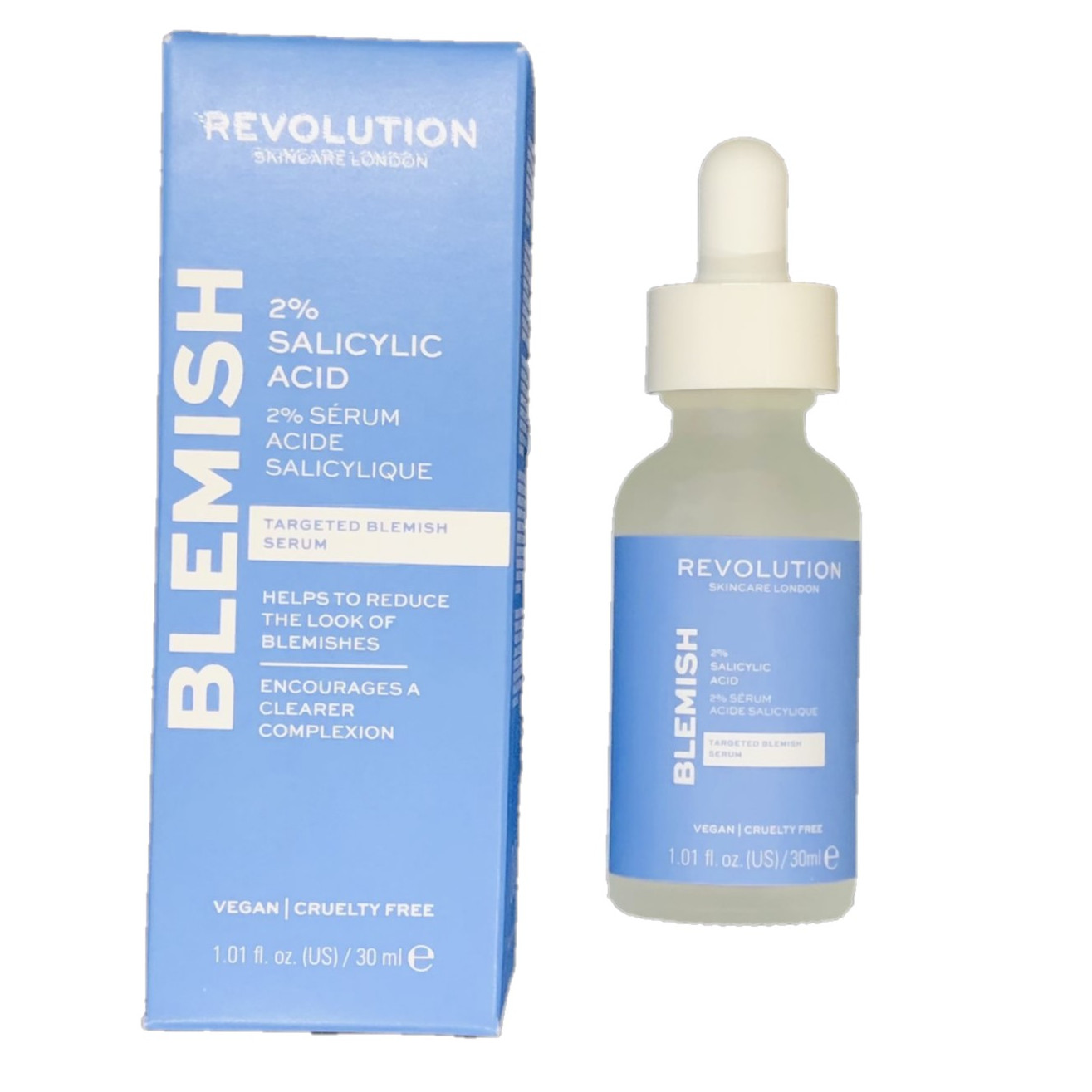 Tinh chất BHA kháng mụn Revolution Skincare 2% Salicylic Acid Targeted Blemish Serum 30ml