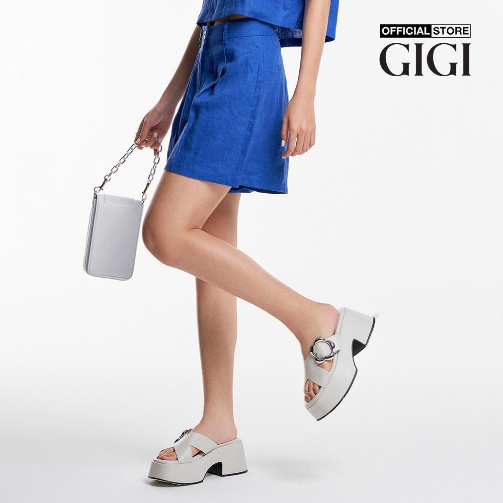 GIGI - Quần shorts nữ ống rộng lưng cao hiện đại G3401S231412