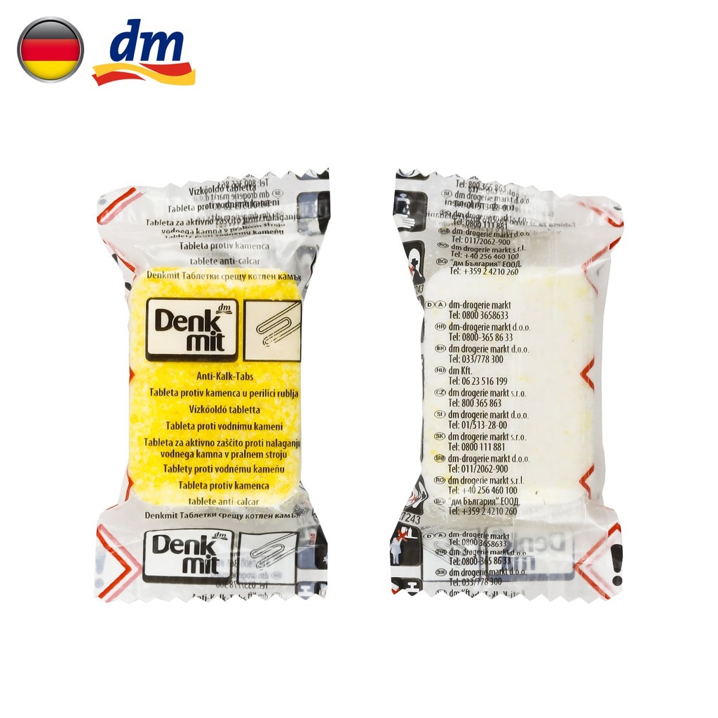 Viên Tẩy Lồng Máy Giặt Denkmit Anti Kalk Tabs, 60 Viên