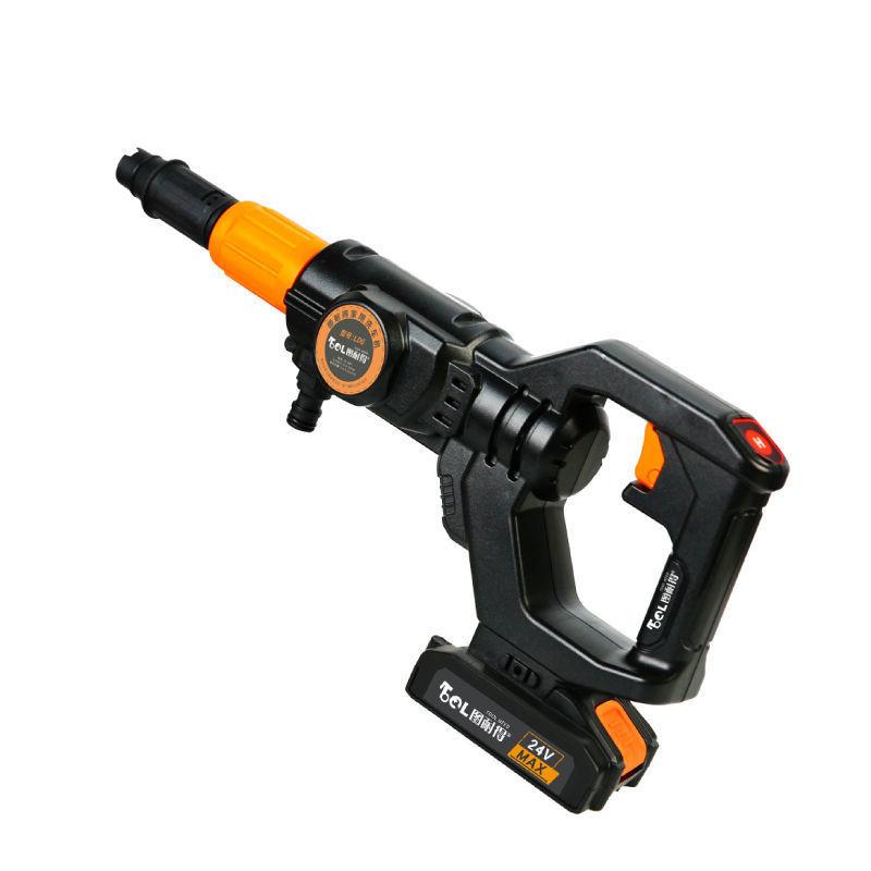 Giá thấp nhất máy rửa xe không dây máy bơm nước áp lực cao súng nước hộ gia đình 12 v sạc pin lithium di động xe rửa xe tự động hiện vật