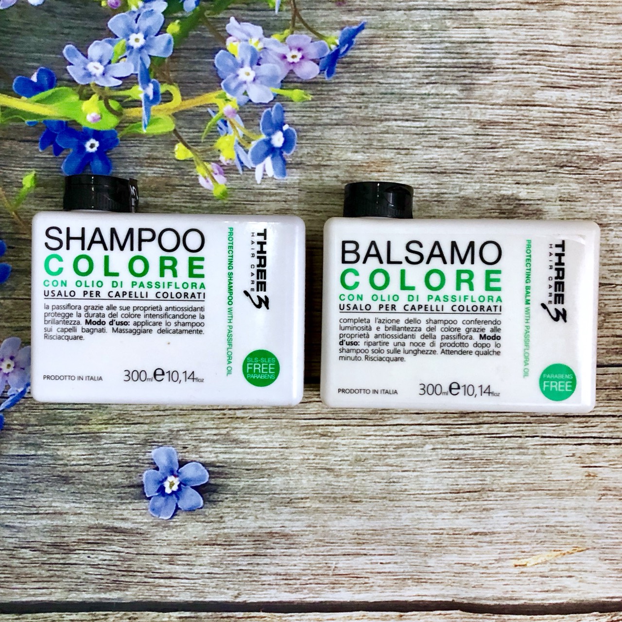 Bộ dầu gội xả giữ màu tóc nhuộm Faipa Three3 Hair Care Colore Protecting shampoo & balm 300ml