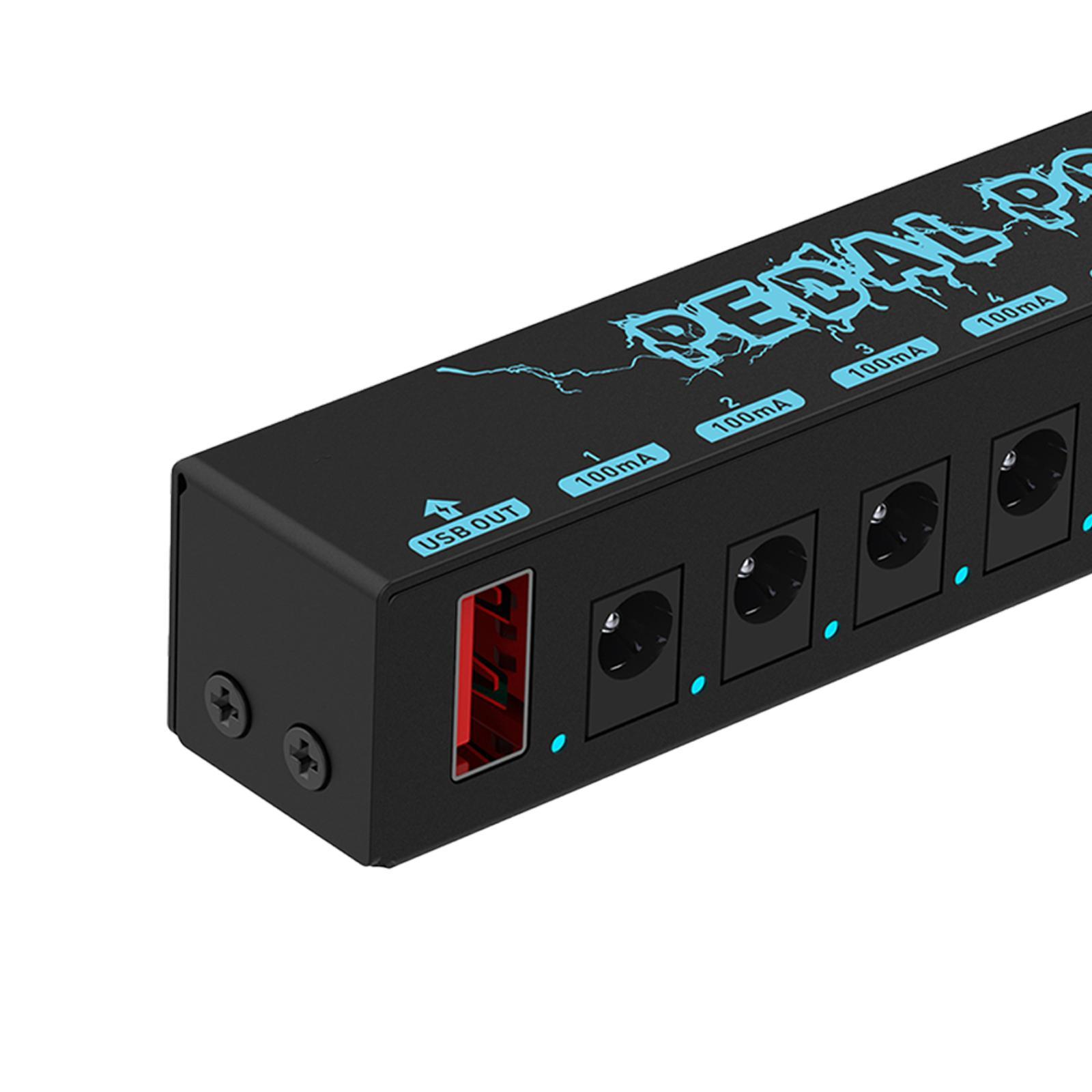Guitar Pedals Power Supply Durable with USB Port Guitar Effector Power Supply