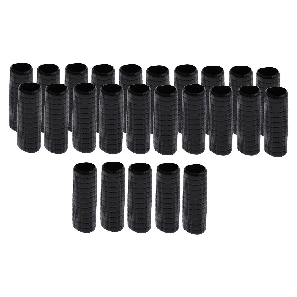 25x Black Violin Bow Plastic Skin for Wrapping Violin Bow Frog Violin Bow Parts