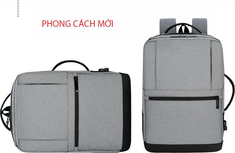 Ba lô nam thời trang cao cấp phong cách châu âu chứa laptop 15,6 inh