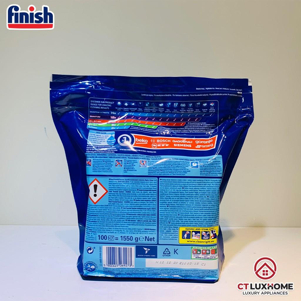 Viên rửa bát Finish Quantum 100 viên - Hàng chính hãng