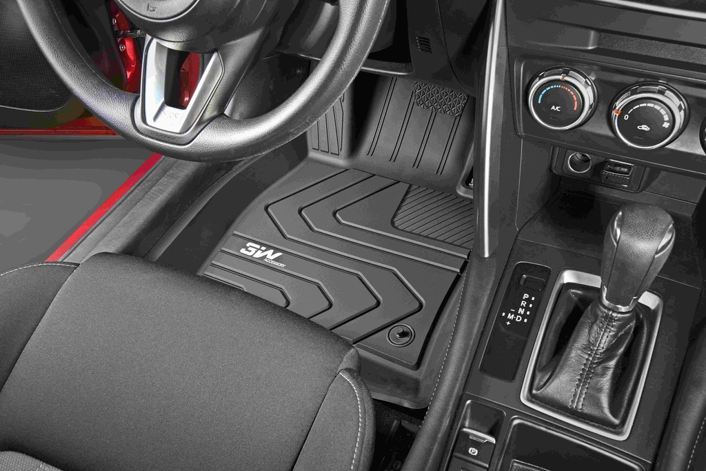 Thảm lót sàn xe ô tô MAZDA 3 2019,đến nay ,chất liệu nhựa TPE đúc khuôn cao cấp nhãn hiệu Macsim 3W,màu đen.