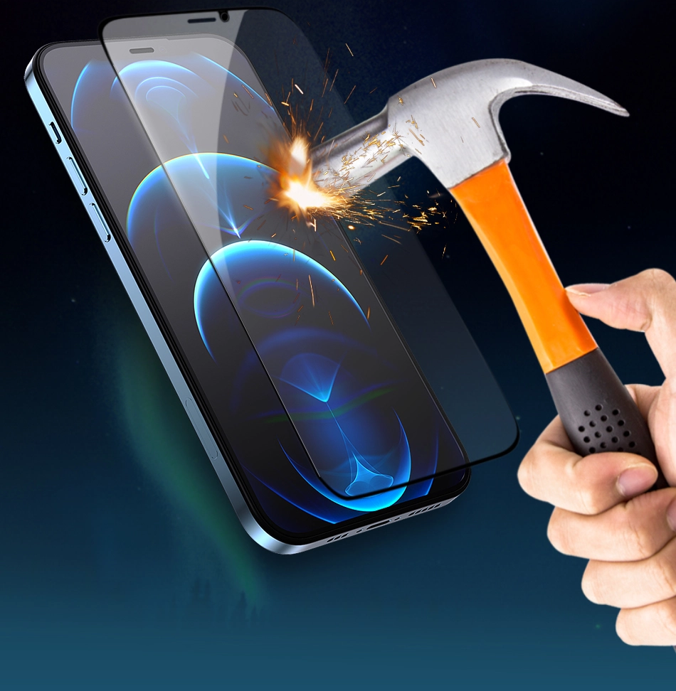 Miếng dán kính cường lực Cho iPhone 13 / 13 Pro / 13 Pro Max full màn hình 2.5D chống nứt vỡ cạnh hiệu WIWU iVista Chống va đập, vát cạnh 2.5D, chống vân tay - hàng nhập khẩu