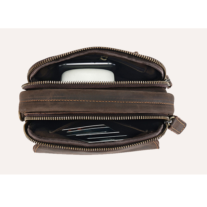 Túi đeo chéo nam DA BÒ THẬT phong cách mới - BEE GEE TDCN9197