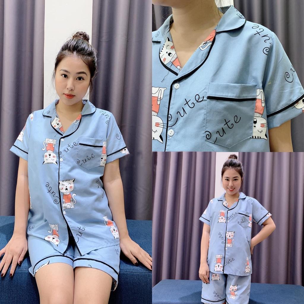 Bộ bầu Lửng Pijama, chất kate thái loại 1 full viền, thiết kế độc quyền