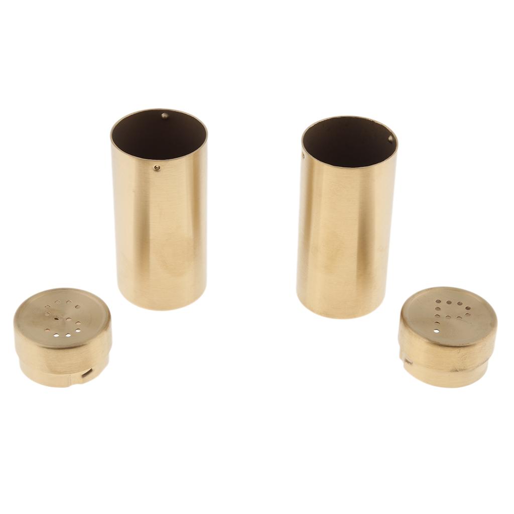 2 Cái Thép Không Gỉ Muối Đường Pepper Shaker Gia Vị Lon