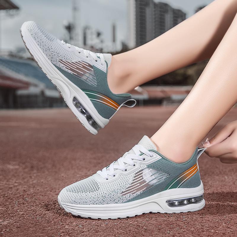 Giày chạy nhẹ nữ phụ nữ giày thể thao ngoài trời Color: White Pink Shoe Size: 41