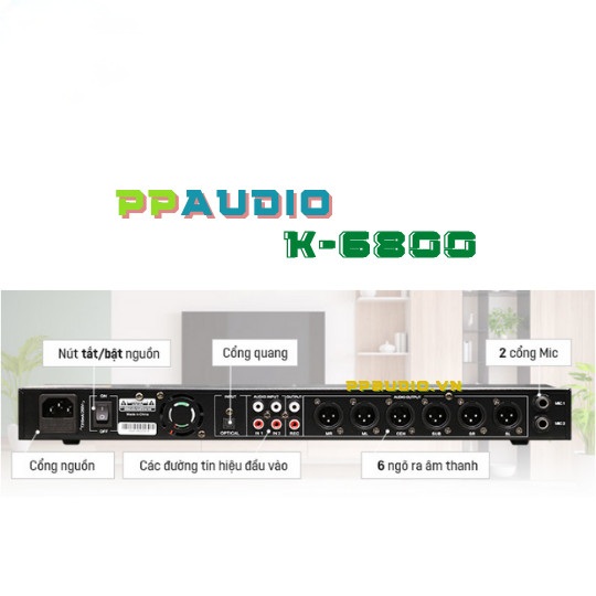 Vang Cơ PPaudio K-6800 - Hàng Chính Hãng