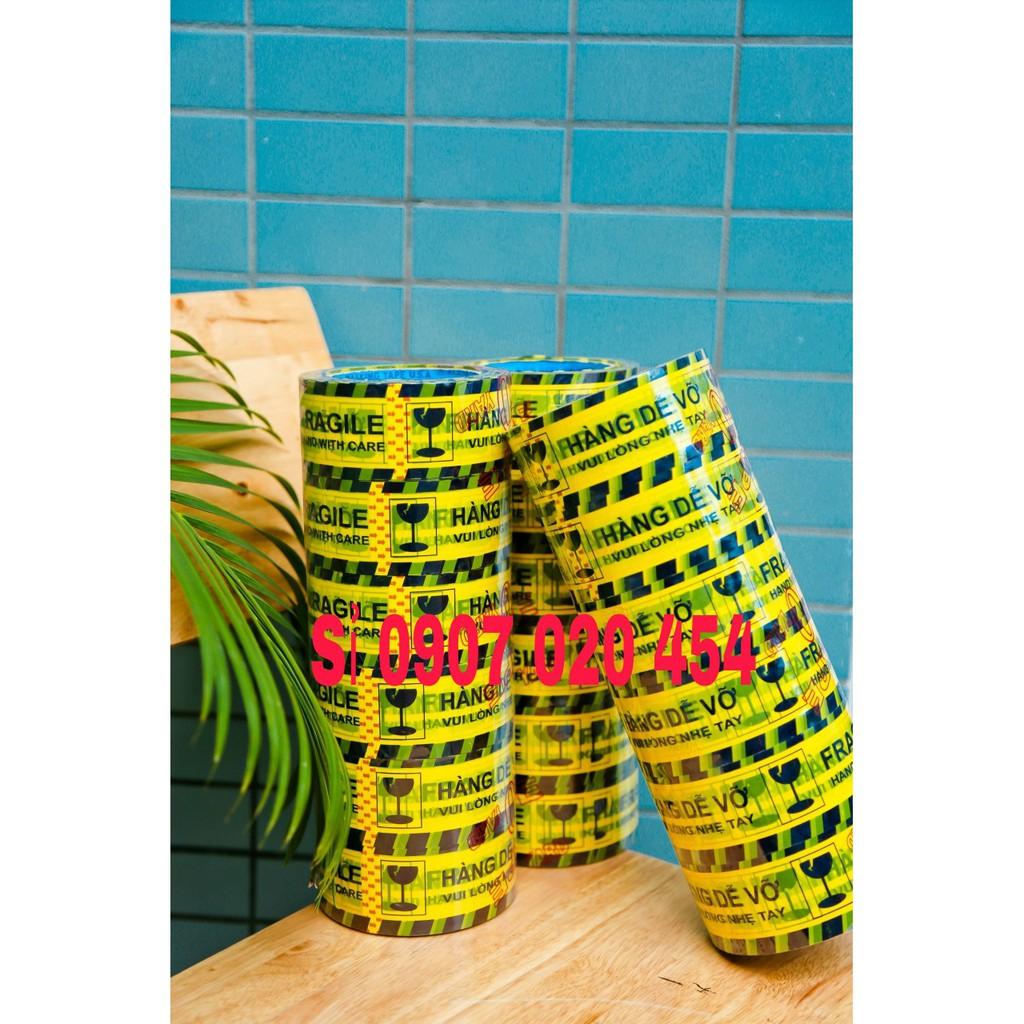 Cuộn Băng keo hàng dễ vỡ 100y 48mm nặng 200gr