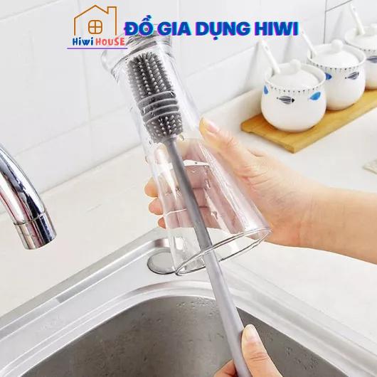 Cây cọ rửa cốc chén, bình sữa silicon, cây rửa cốc ly, cọ silicon, cọ cốc, chai lọ, bình sữa cao cấp, cọ vệ sinh chai