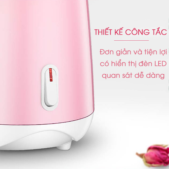 Máy Xông mặt mũi họng từ Sả chanh, Thảo dược, Hoa quả Tươi Tự Động 2in1- làm đẹp tăng sức đề kháng - giao màu ngẫu nhiên