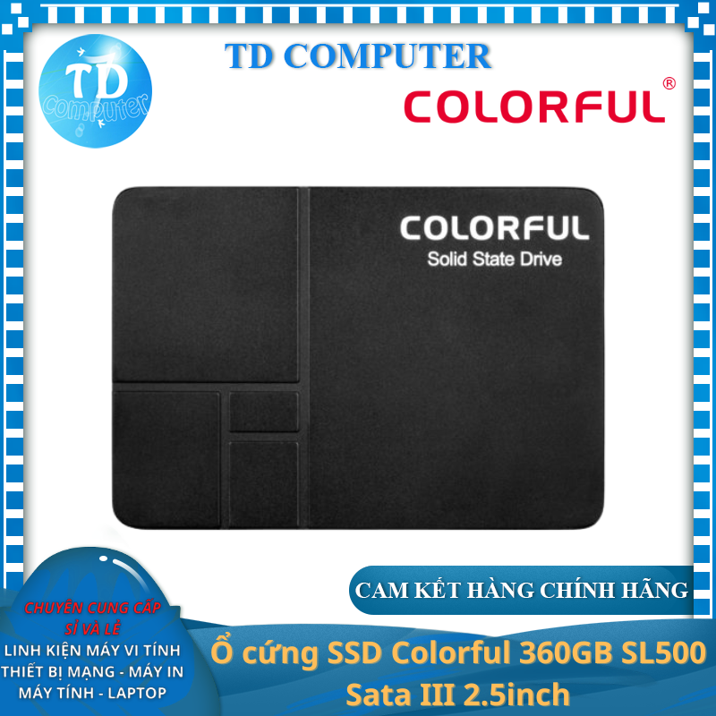 Ổ cứng SSD Colorful 360GB SL500 Sata III 2.5inch - Hàng chính hãng NetWork Hub phân phối