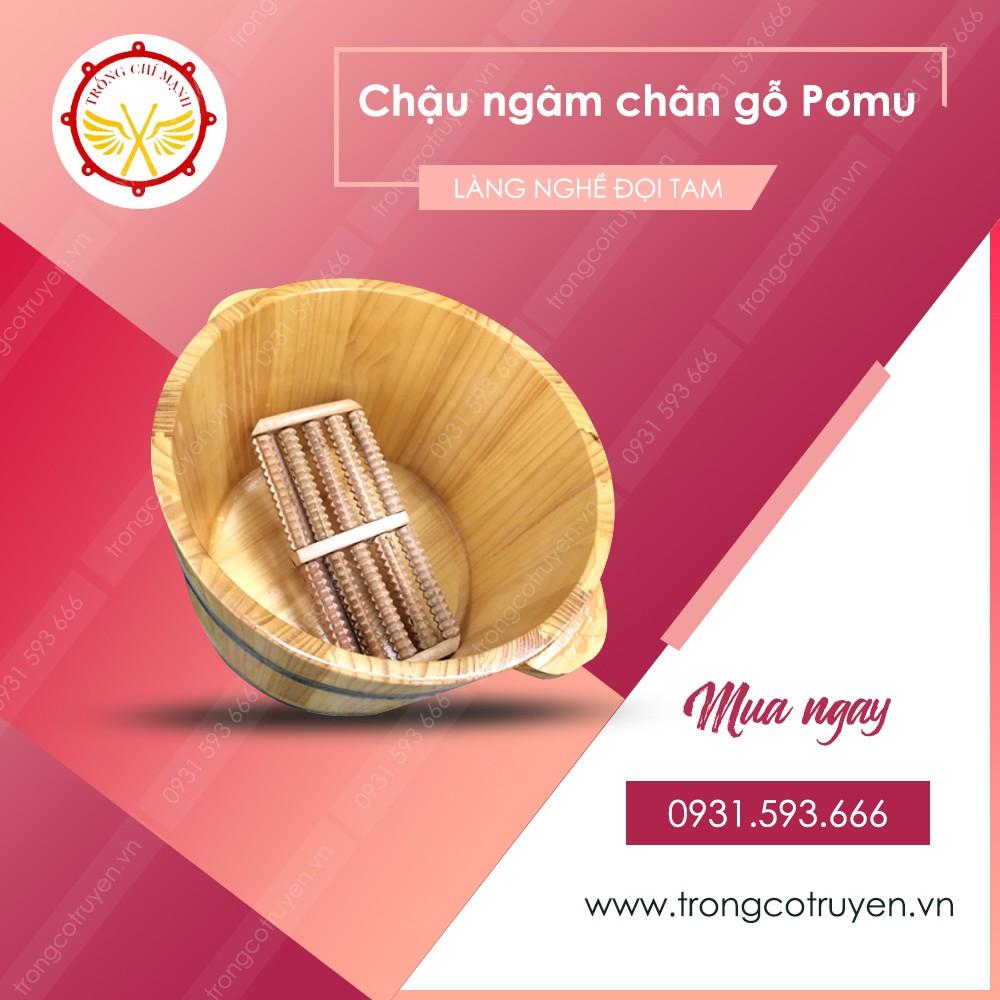 Chậu ngâm chân gỗ Pơmu loại1 CNC03