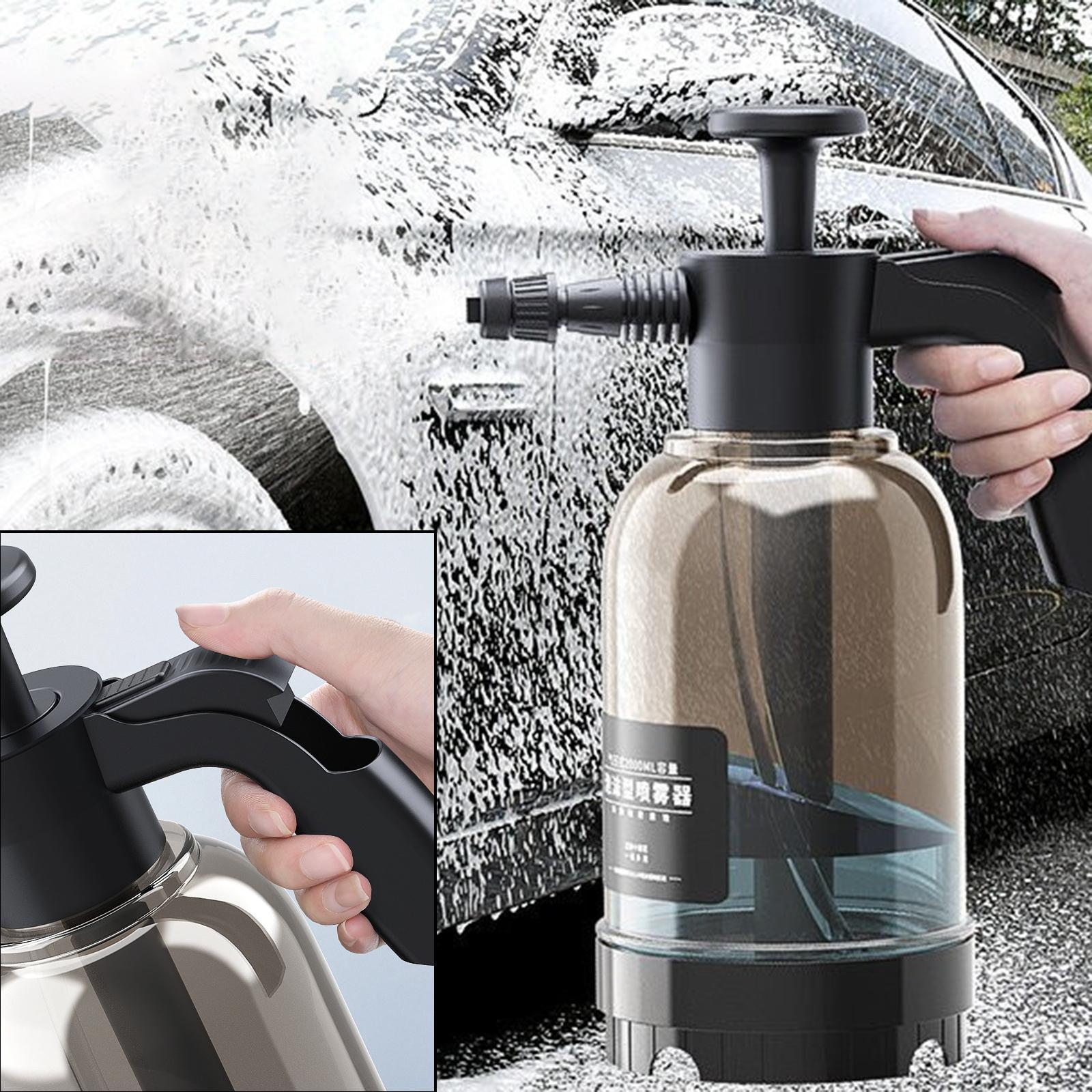 2L Car Wash Pump Manual Foaming Pressure Sprayer for Home Auto Use