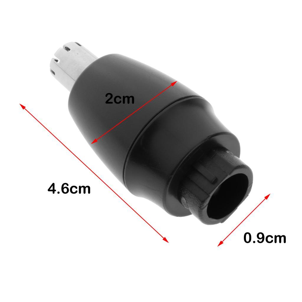 ABS Shaver Accessories Grooming Nose Hair Removal Face Cleaning Brush Black
