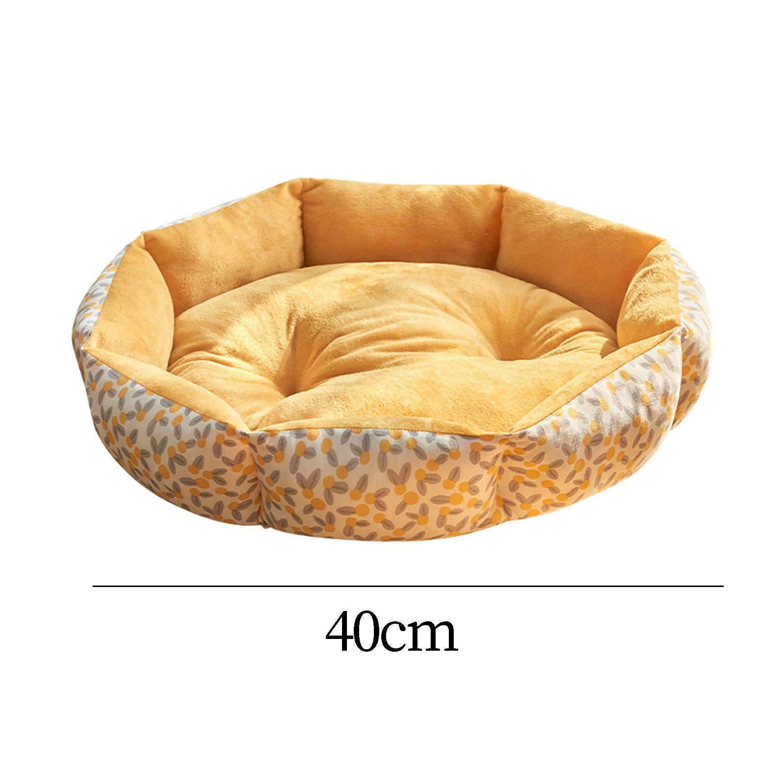 Round Dog Beds, Pet Dog Bed, Warm, Autumn Winter, Comfortable for Cats Kitten Small Dog Puppy