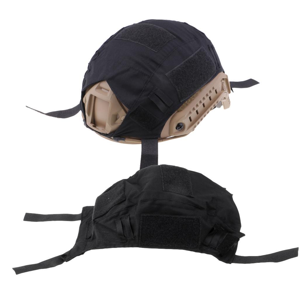 2 Pcs Army Game Series Helmet Cover Cloth No Helmets for FAST Helmets Black