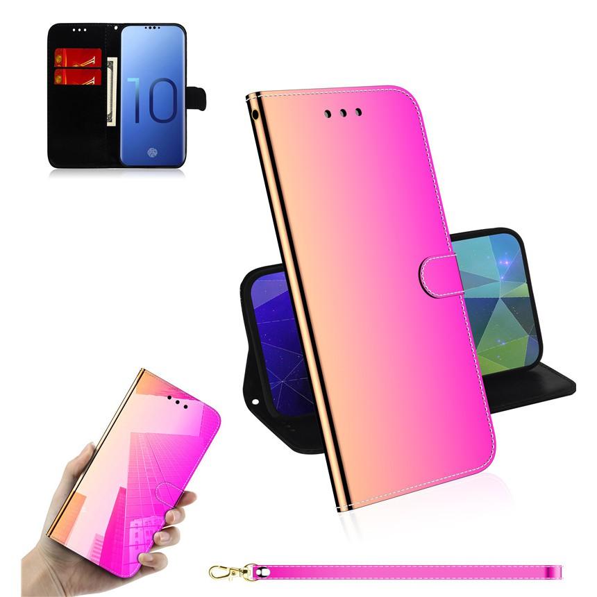 Bao Da Tráng Gương Thời Trang Sang Trọng Cho Samsung Galaxy S10 S9 S8 Plus S10E A70E