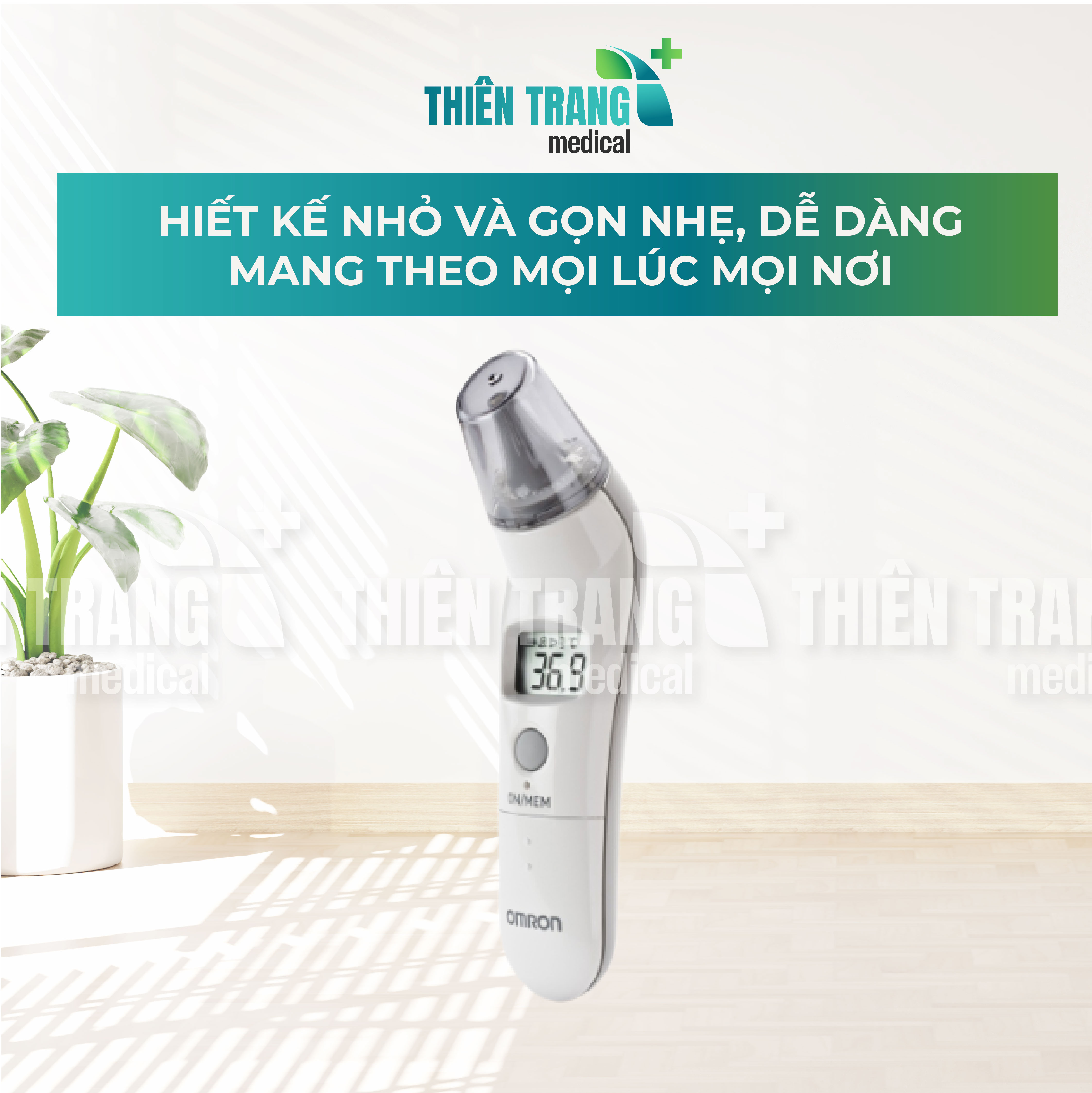 NHIỆT KẾ ĐIỆN TỬ ĐO TAI OMRON TH839S Thiên Trang Medical