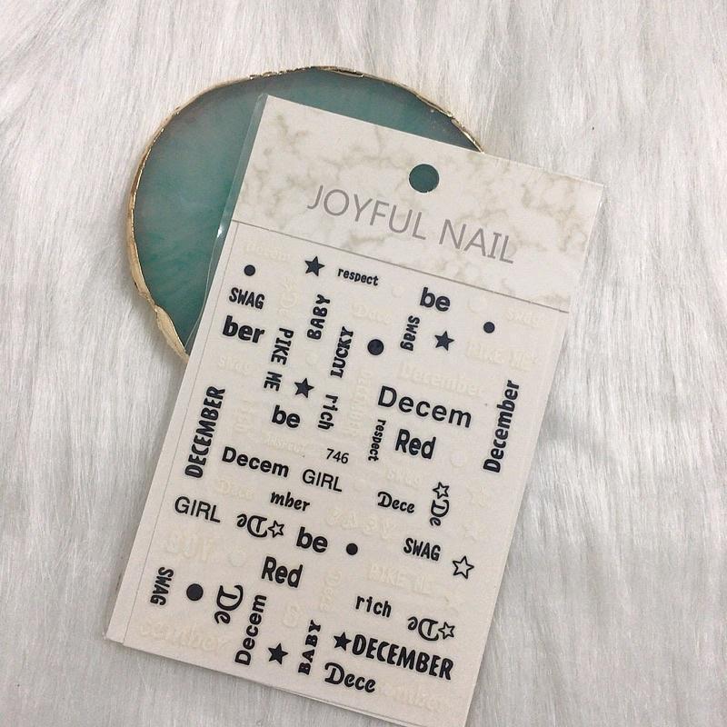 Nail art sticker, sticker dán trang trí móng