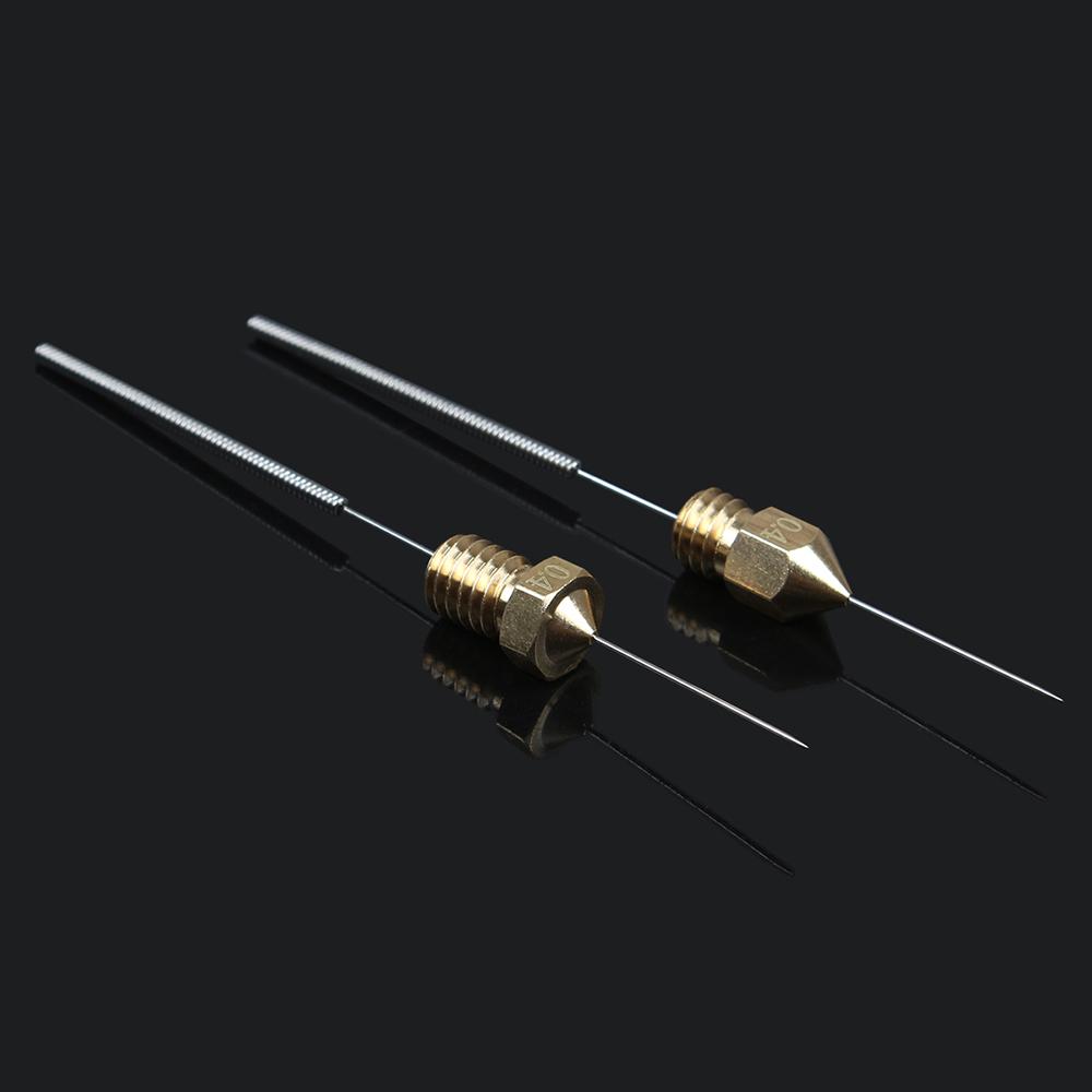 3dsway 10pcs/lô máy in 3D Các bộ phận có thể uốn cong Nốt Nốt nóng Làm sạch kim Máy khoan Bit Bit Brush Bộ công cụ cho Ender 3