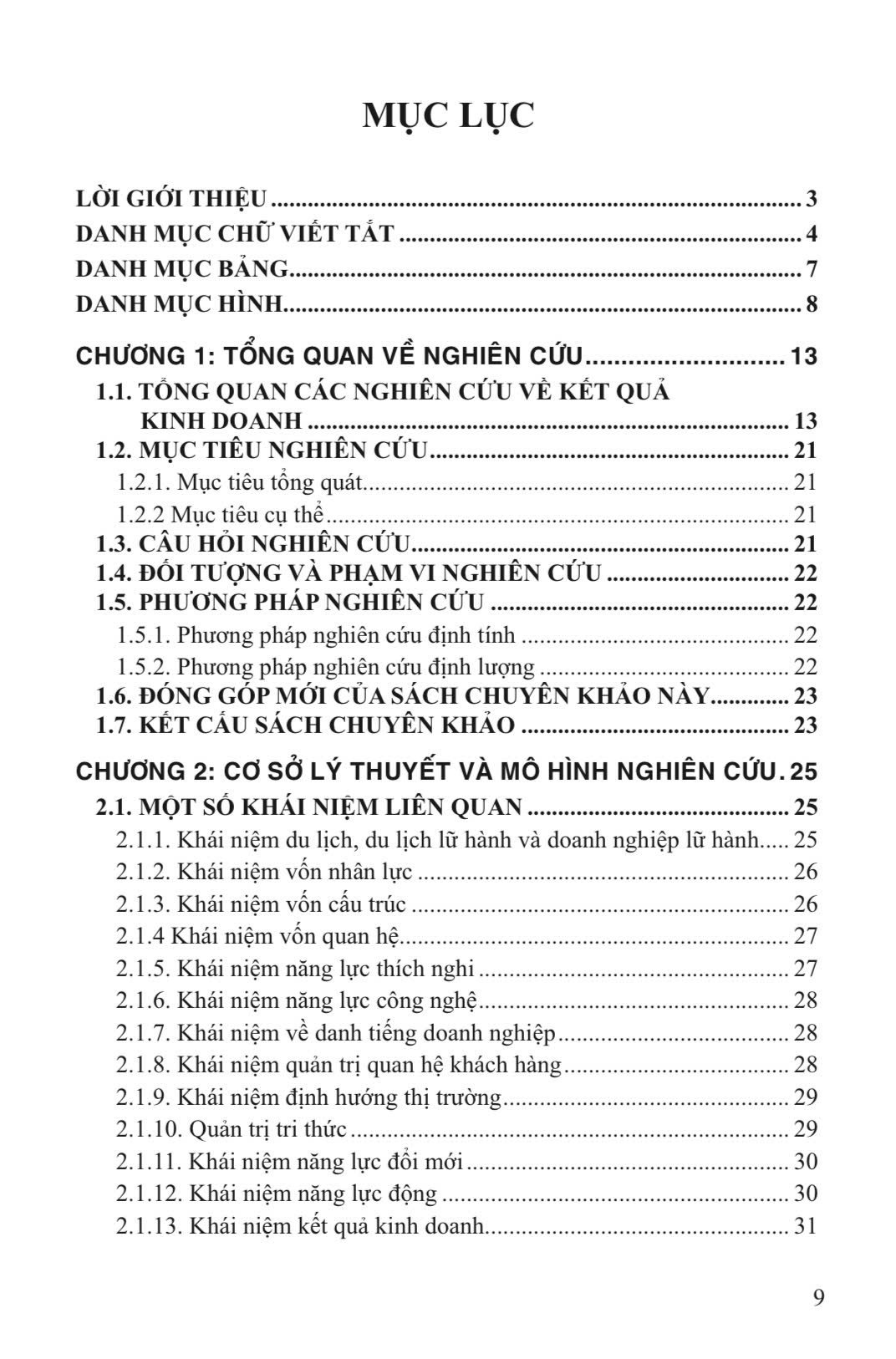Sách Chuyên Khảo Tác Động Của Các Nhân Tố Thuộc Nguồn Lực Vô Hình Và Năng Lực Động Đến Kết Quả Kinh Doanh Của Doanh Nghiệp Trong Ngành Du Lịch Việt Nam
