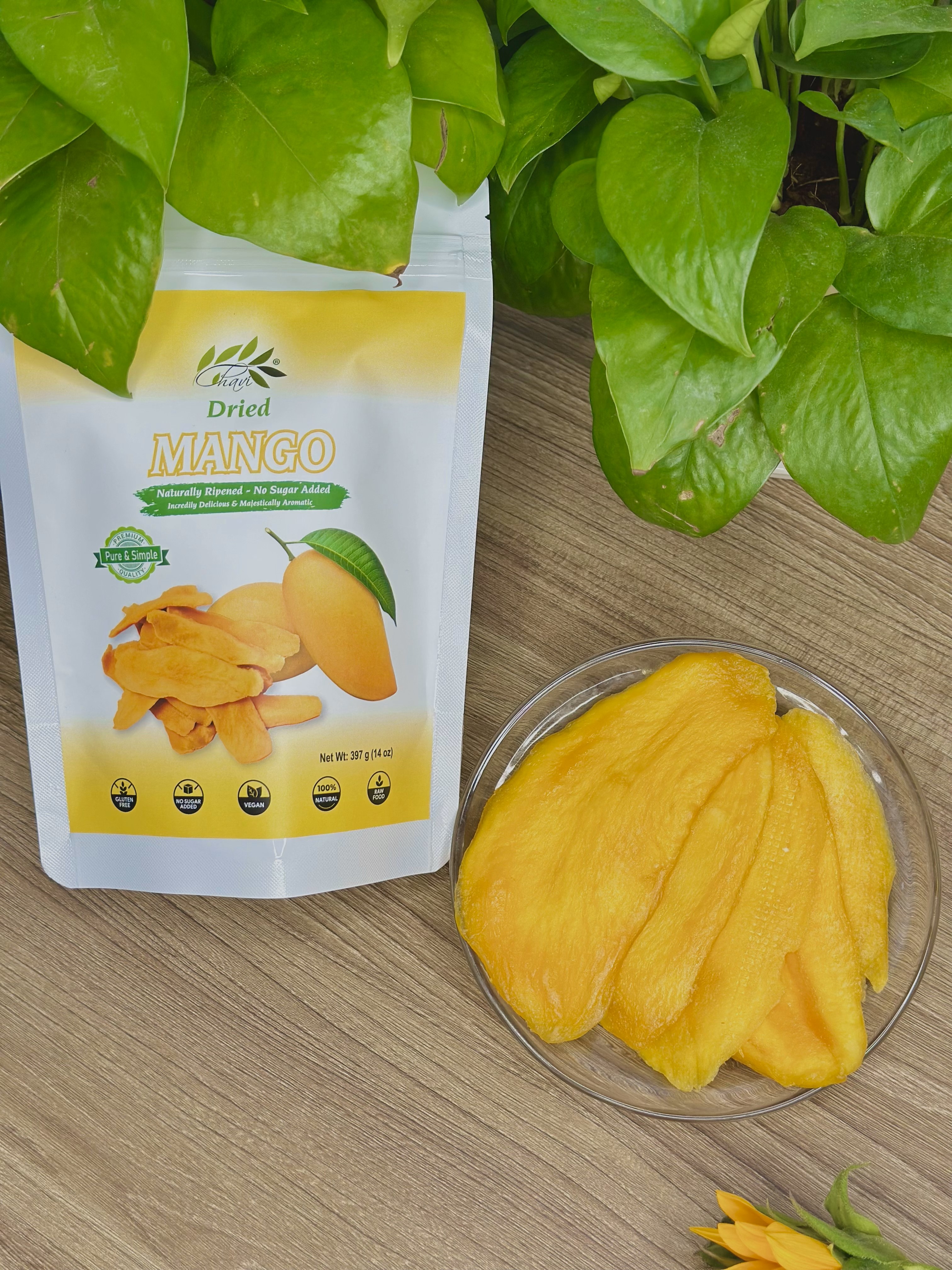 Xoài sấy dẻo HANA NGUYÊN, vị chua ngọt tự nhiên, 150g