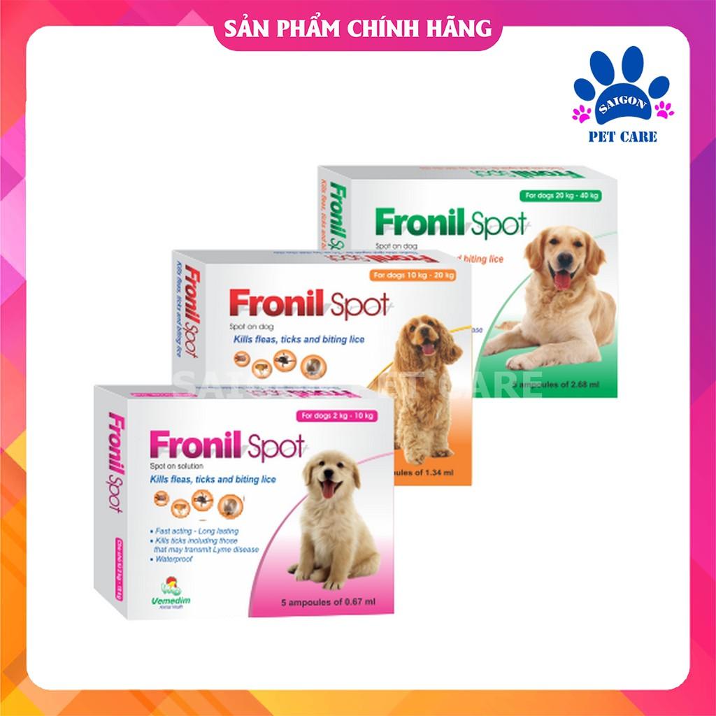 Thuốc nhỏ gáy Fronil Spot trị ve rận cho chó