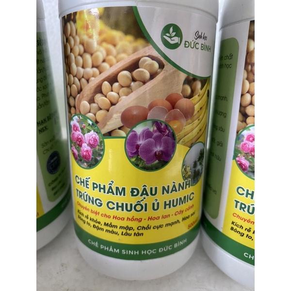 Chế phẩm đậu nành trứng chuối ủ Humic chai 500ml