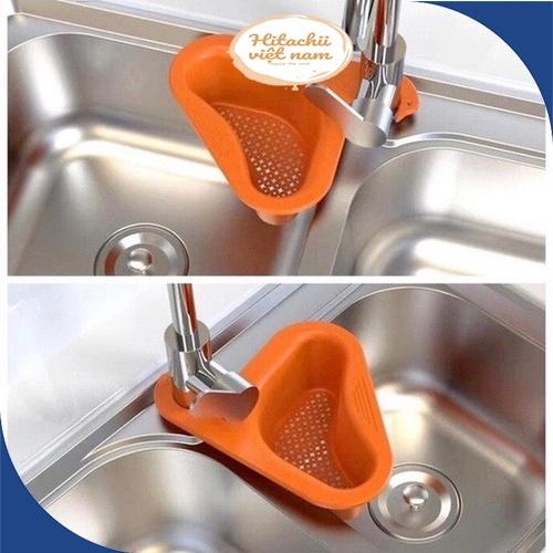 Giỏ Lọc Rác Bồn Rửa Bát Gài Bồn Rửa Tiện Lợi, Khay Lọc Rác Gắn Bồn Rửa Bát Rổ Nhựa Đựng Giẻ Rửa Chén Xà Phò