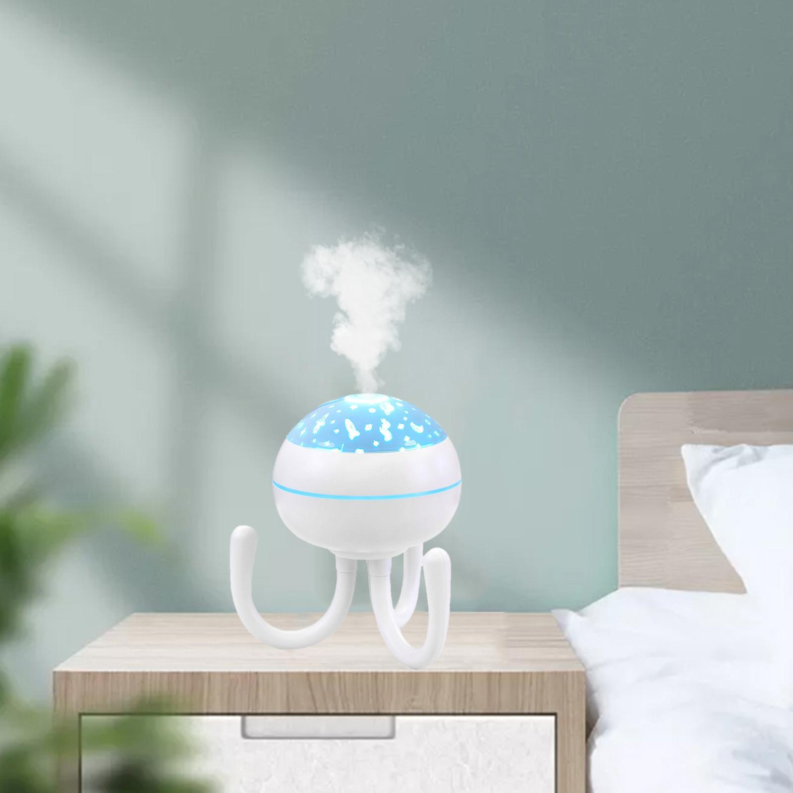 Portable Cool Mist Humidifier 200ml 7 Color LED Lights Changing for Office Travel Bedroom Car