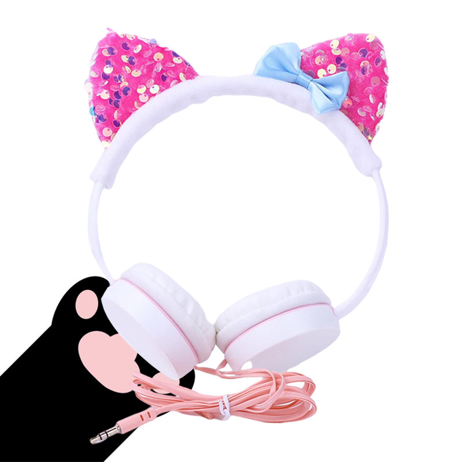 Cat Ear Headset Music Headphones Earphone for Smart Phone