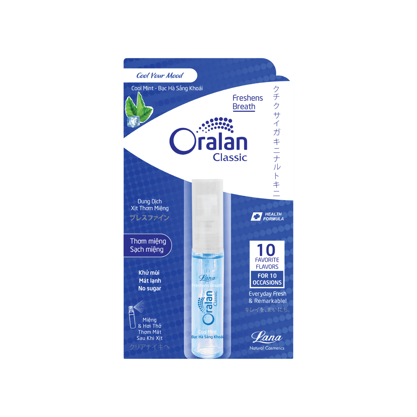 Dung Dịch XỊT THƠM MIỆNG BẠC HÀ SẢNG KHOÁI - COOL MINT 8ml