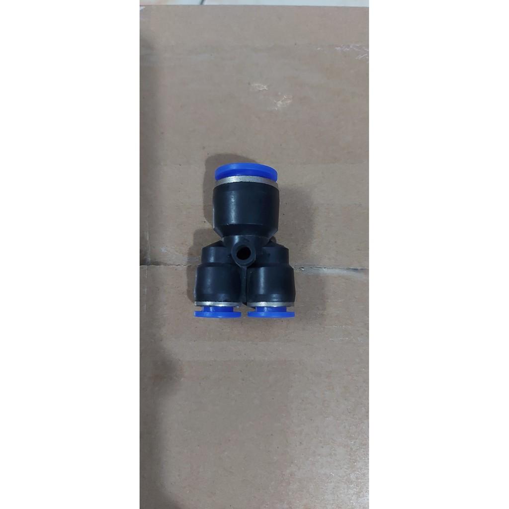 Đầu nối nhanh chữ y từ ống phun sương 12 ra 2 đường ống 8li