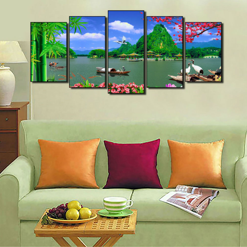 Tranh Bộ Phong Thủy Phòng Khách Q12B-ZTH