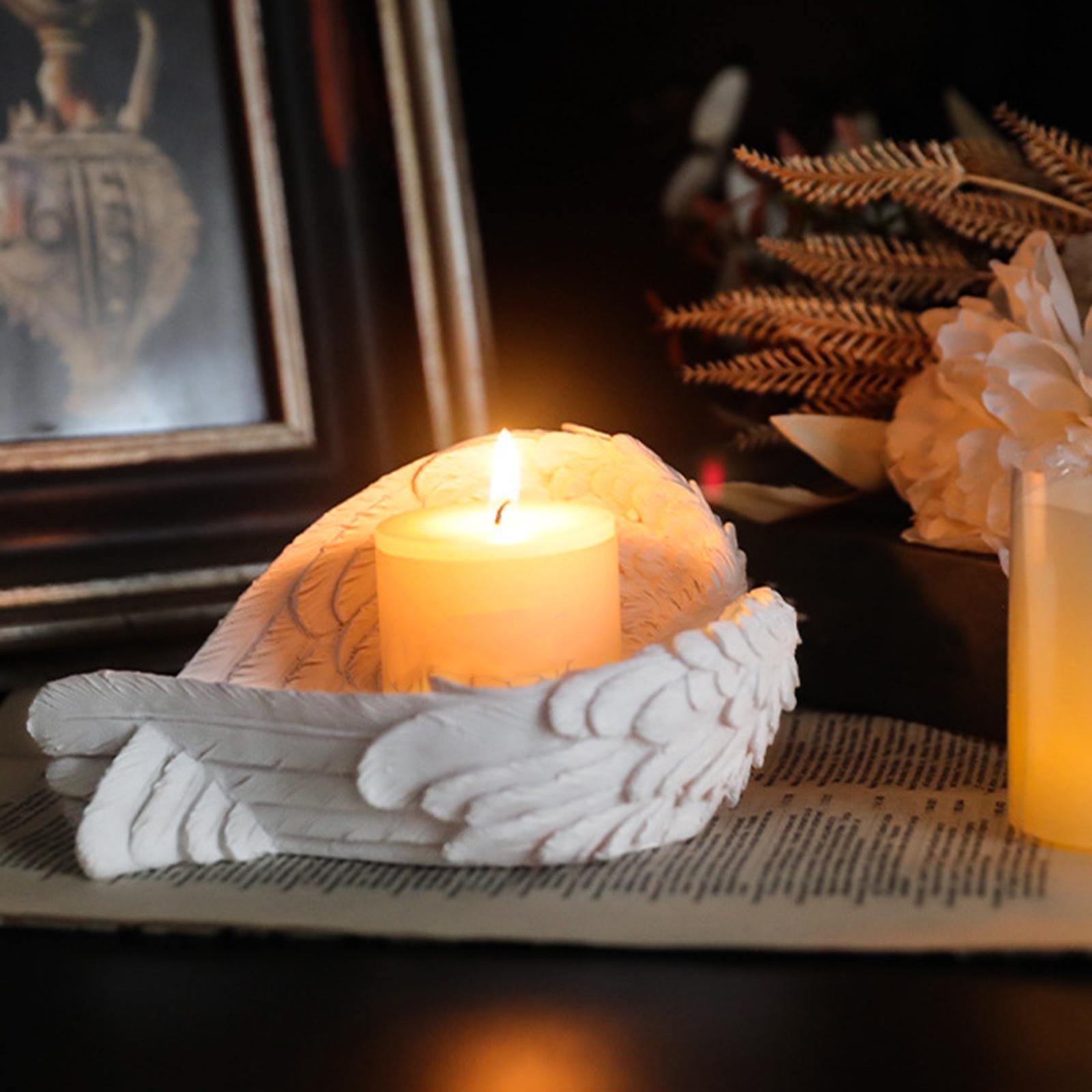 Resin Angel Candlestick Candle Holder Remembrance Memory Accessories