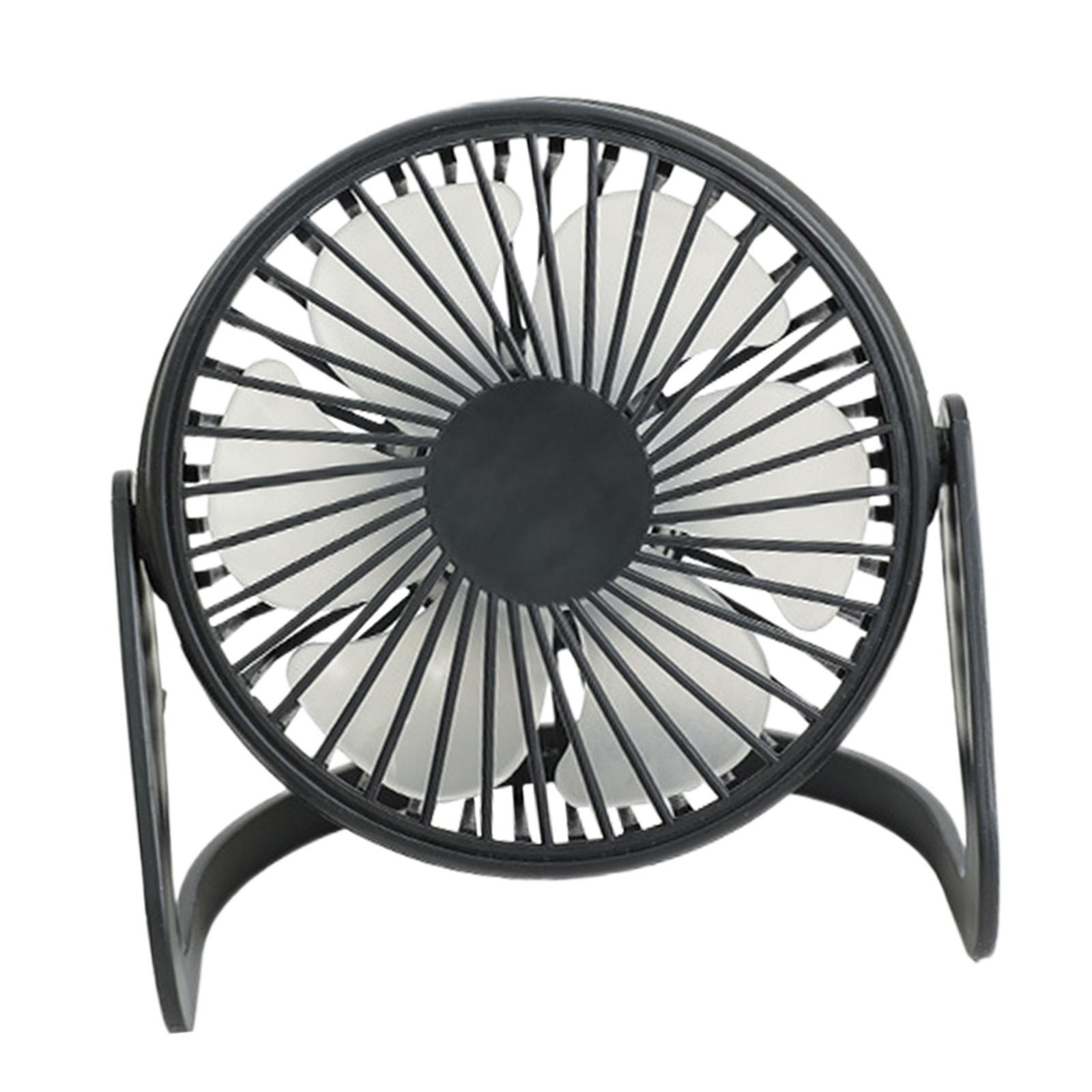 Small Desk Fan, Cooling Mini Fan, Speed Adjustable Rechargeable Quiet Portable Desktop Personal Fan Table Fan for Office Desktop Dorm Car Home