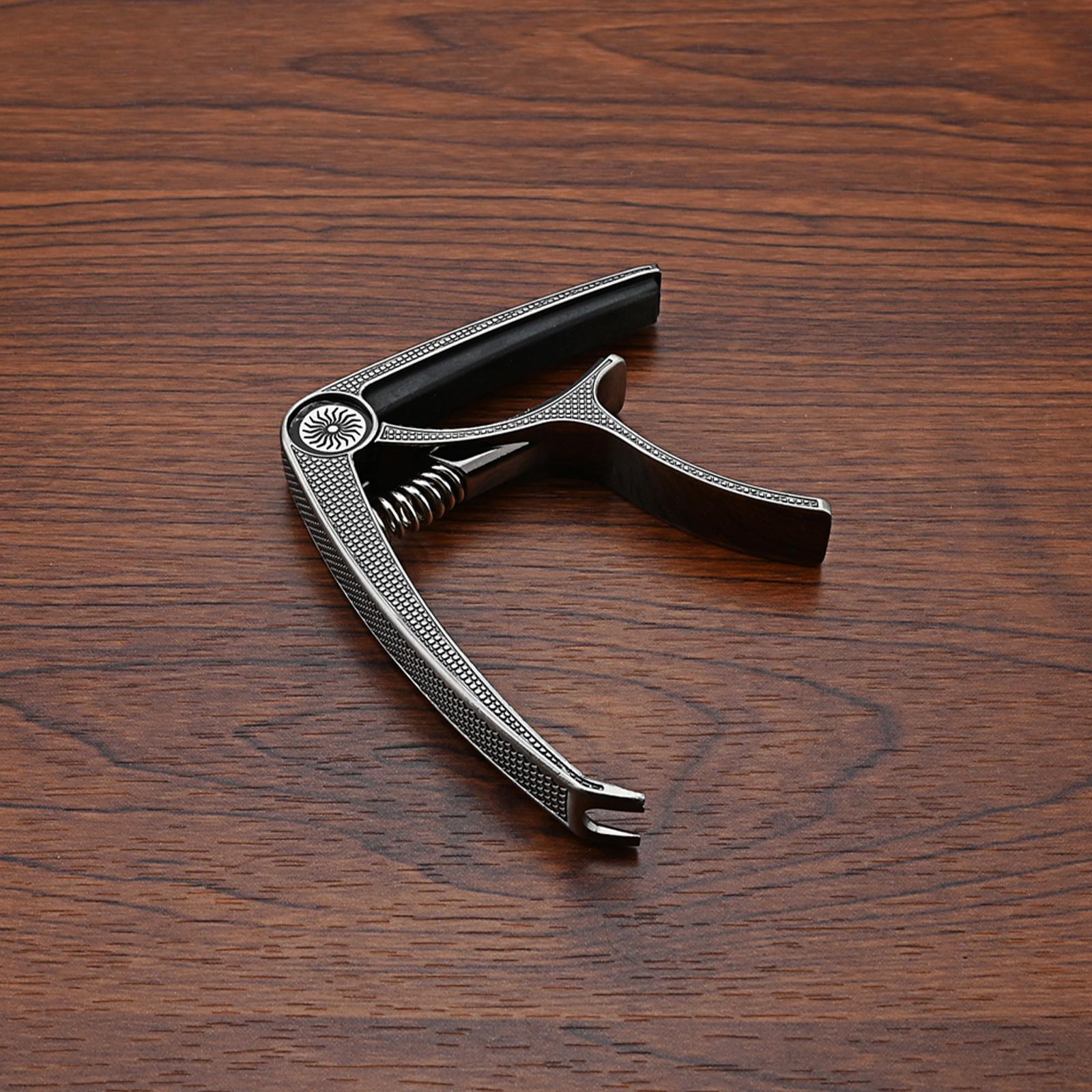 Guitar Capo Acoustic Clip Quick Change Clamp Key for Electric Guitar Ukulele