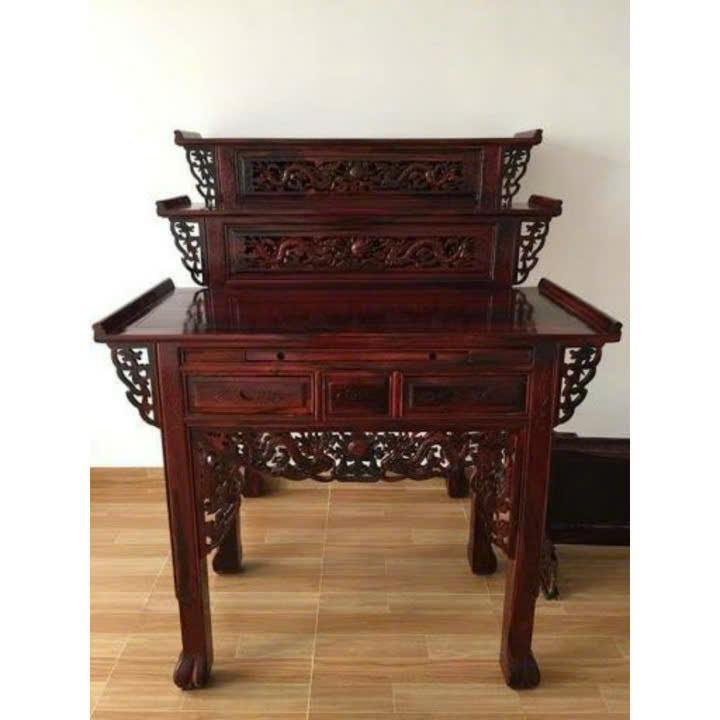 BÀN THỜ GỖ 3 TẦNG MUÔNG - BÀN THỜ TAM CẤP . BÀN CÚNG GỖ 3 TẦNG