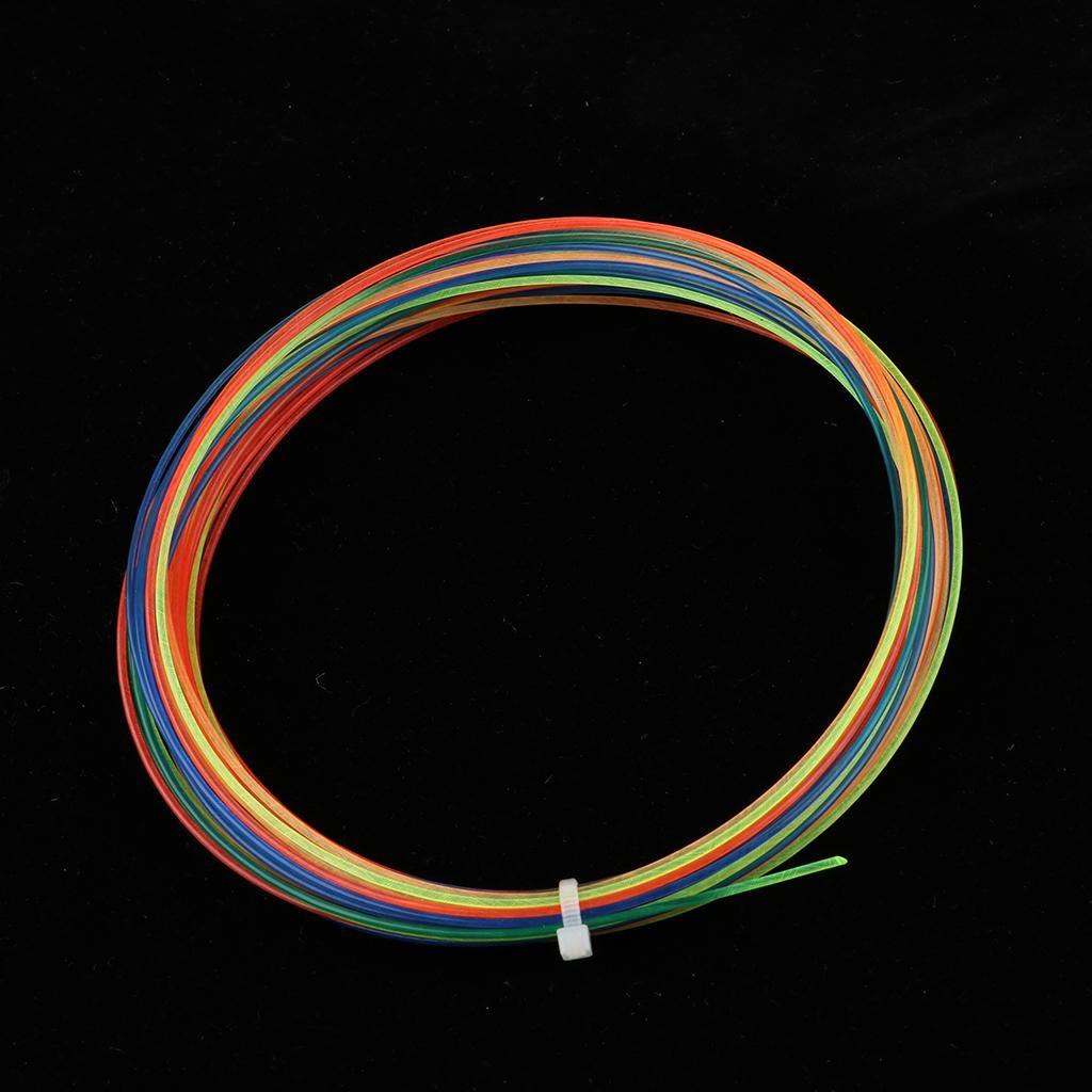 2 Pieces Rainbow Color Tennis Racket Racquet String High Elastic