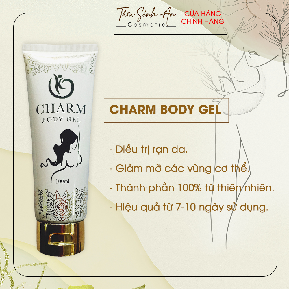 Kem Mờ Rạn Da Charm Body Gel - 7 Ngày Vòng Eo Con Kiến, Phù Hợp Với Cả Phụ Nữ Sau Sinh - Tâm Sinh An Cosmetic