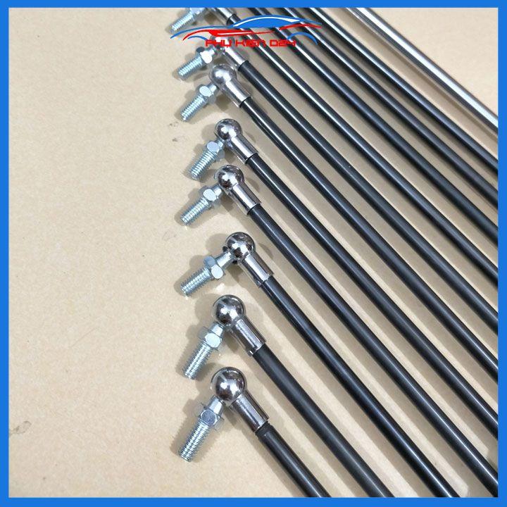 Bộ 2 ty cốp ô tô thanh thủy lực chống cửa chiều dài 25cm chịu tải 45kg-450N đầu kết nối đa dạng