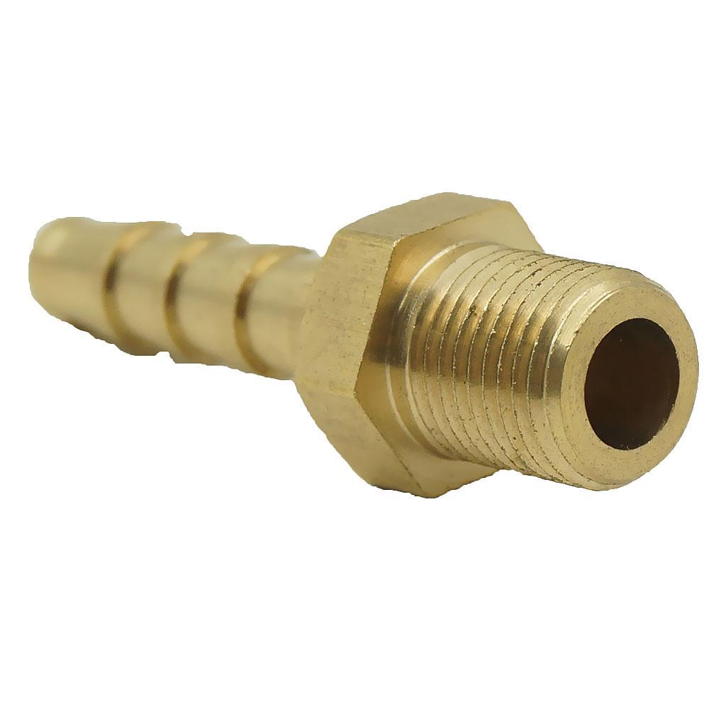 2-4pack 19mm 1/2" Brass Barbed Hose Tube Fuel Pipe Pagoda Fitting Coupler 12