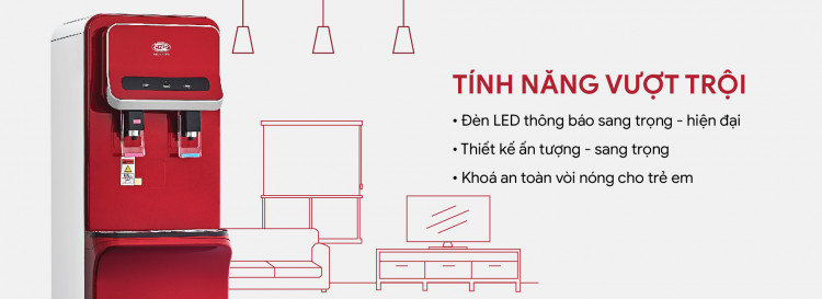 Máy lá»c nưá»c nóng lạnh CNC800S-RS