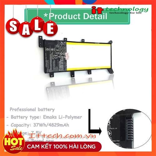 Pin Dùng Cho Laptop ASUS X555 C21N1347 Zin Asus A455 A555 A556 F554 F555 X554 X555LA X555LD X555LN, C21PQCH, 2ICP4/63